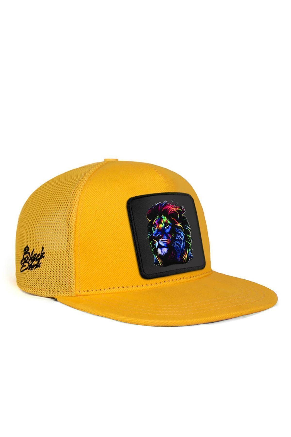 Hip Hop Kids Aslan Logolu Sarı Çocuk Trucker Şapka