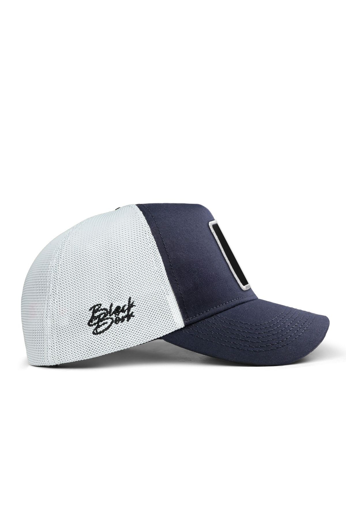 Gym Mode On Logolu Lacivert-Beyaz Trucker Şapka