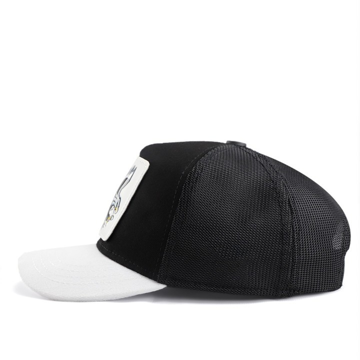 Black Children's Hat (Cap) with White Brim