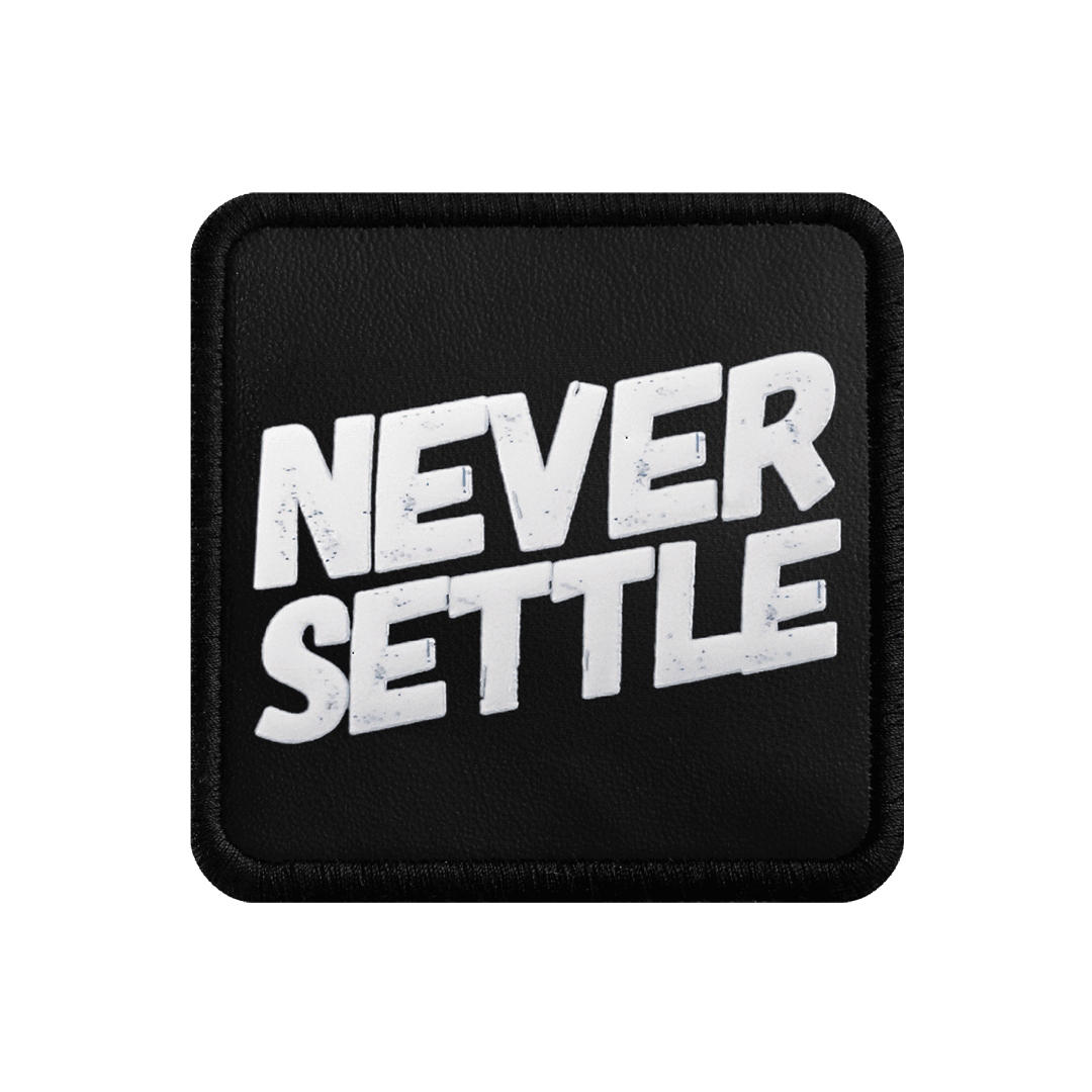 V1 Never Settle - 1ss Kod Logolu Unisex Siyah-Siyah Bench (Patch)