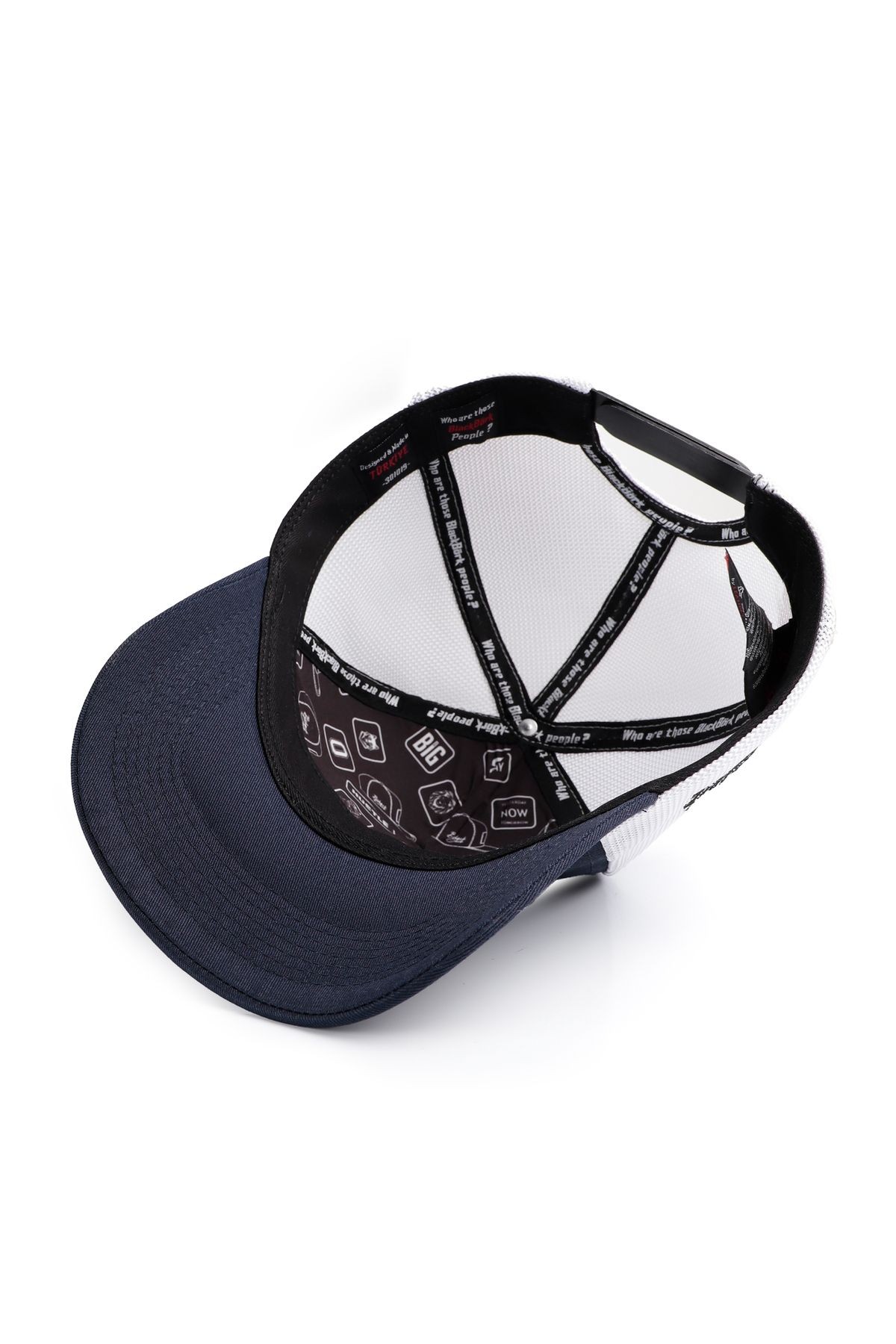 Gym Mode On Logolu Lacivert-Beyaz Trucker Şapka
