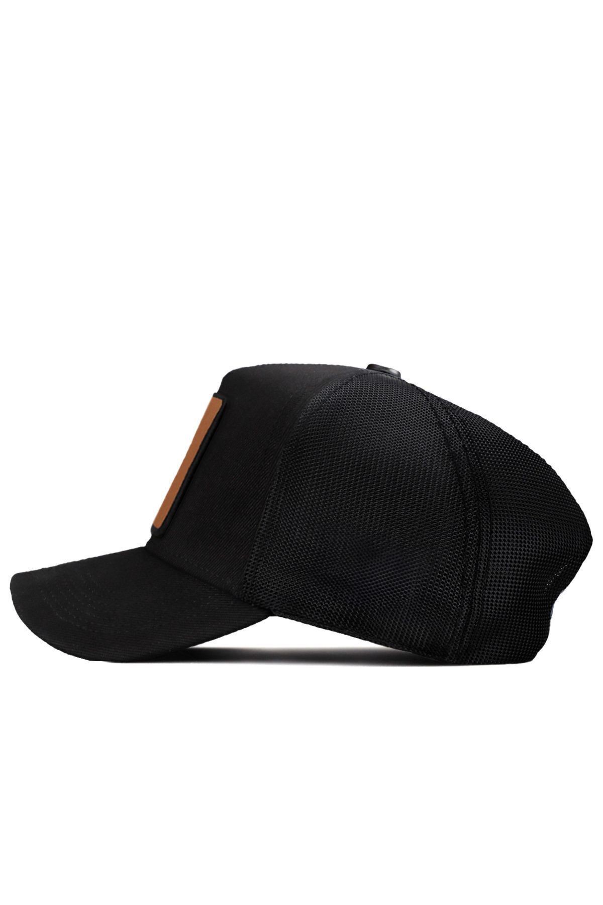 Limited Edition Logolu Siyah Trucker Şapka