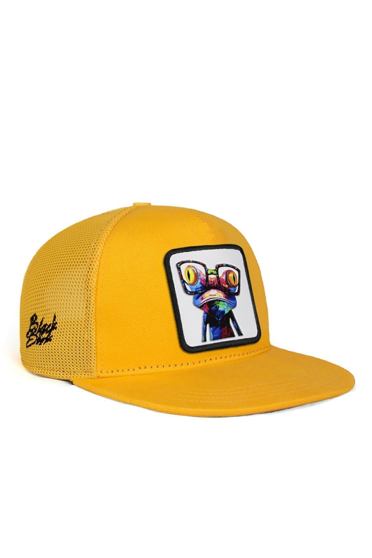 Hip Hop Kids Bukalemun Logolu Sarı Çocuk Trucker Şapka