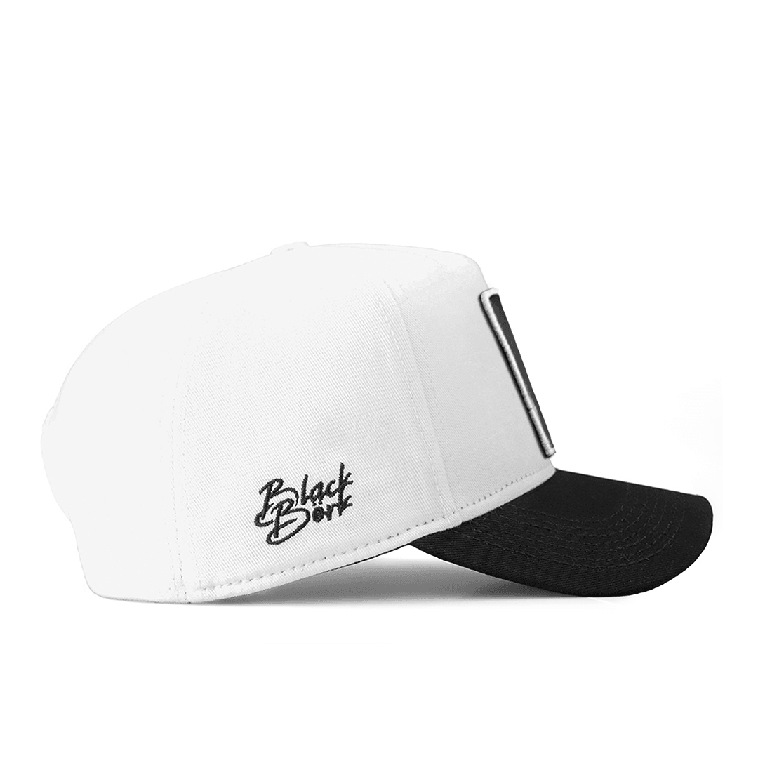 Fashion Beyaz-Siyah Şapka (Cap)