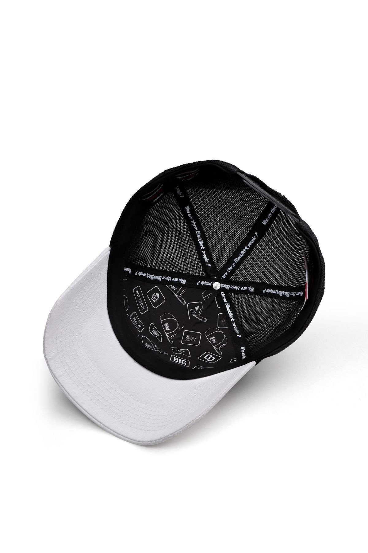 Panter Logolu Beyaz-Siyah Trucker Şapka