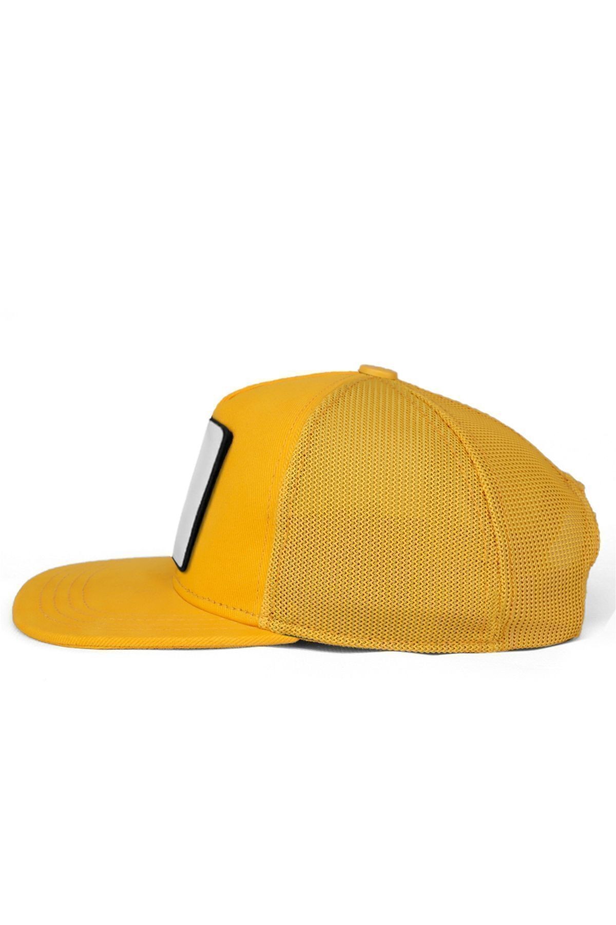 Hip Hop Kids Aslan Logolu Sarı Çocuk Trucker Şapka