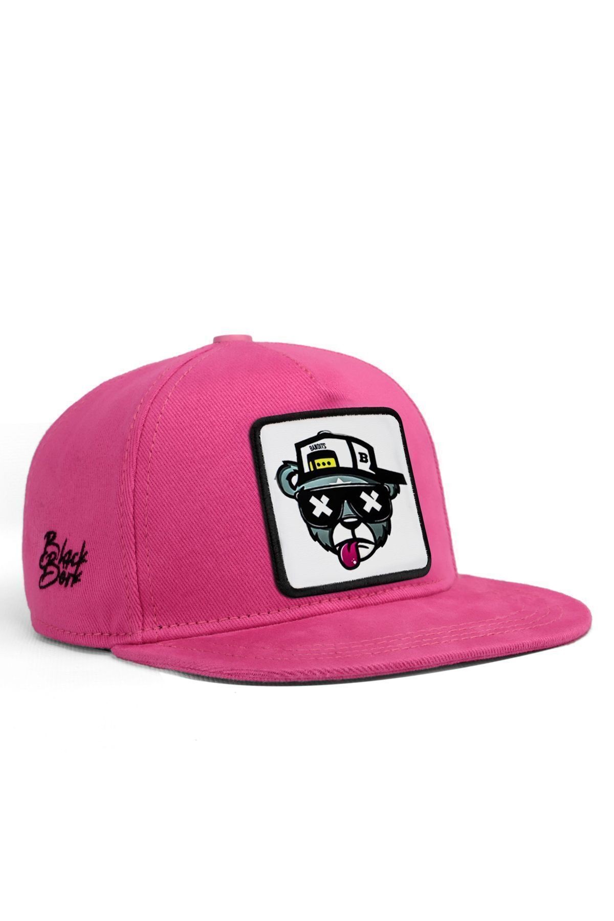 Hip Hop Kids Ayı Logolu Pembe Çocuk Beyzbol Şapka