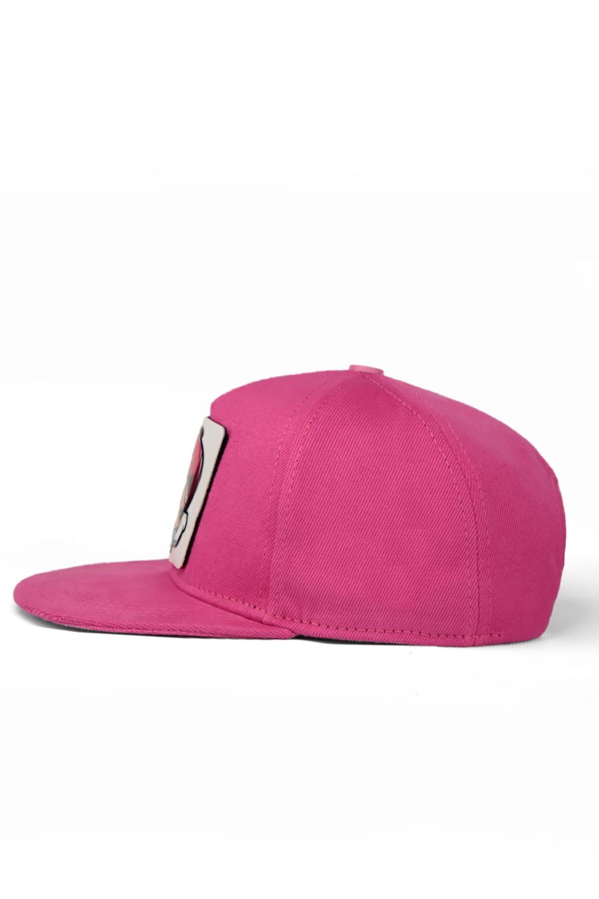 Hip Hop Kids Dudak Logolu Pembe Çocuk Beyzbol Şapka