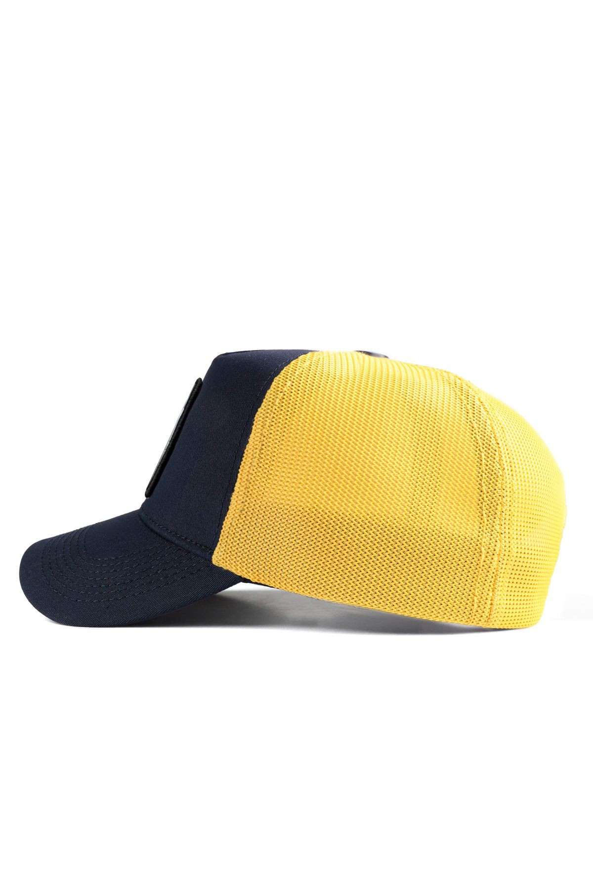 It s Not a Game It s Life Logolu Koyu Lacivert-Sarı Trucker Şapka