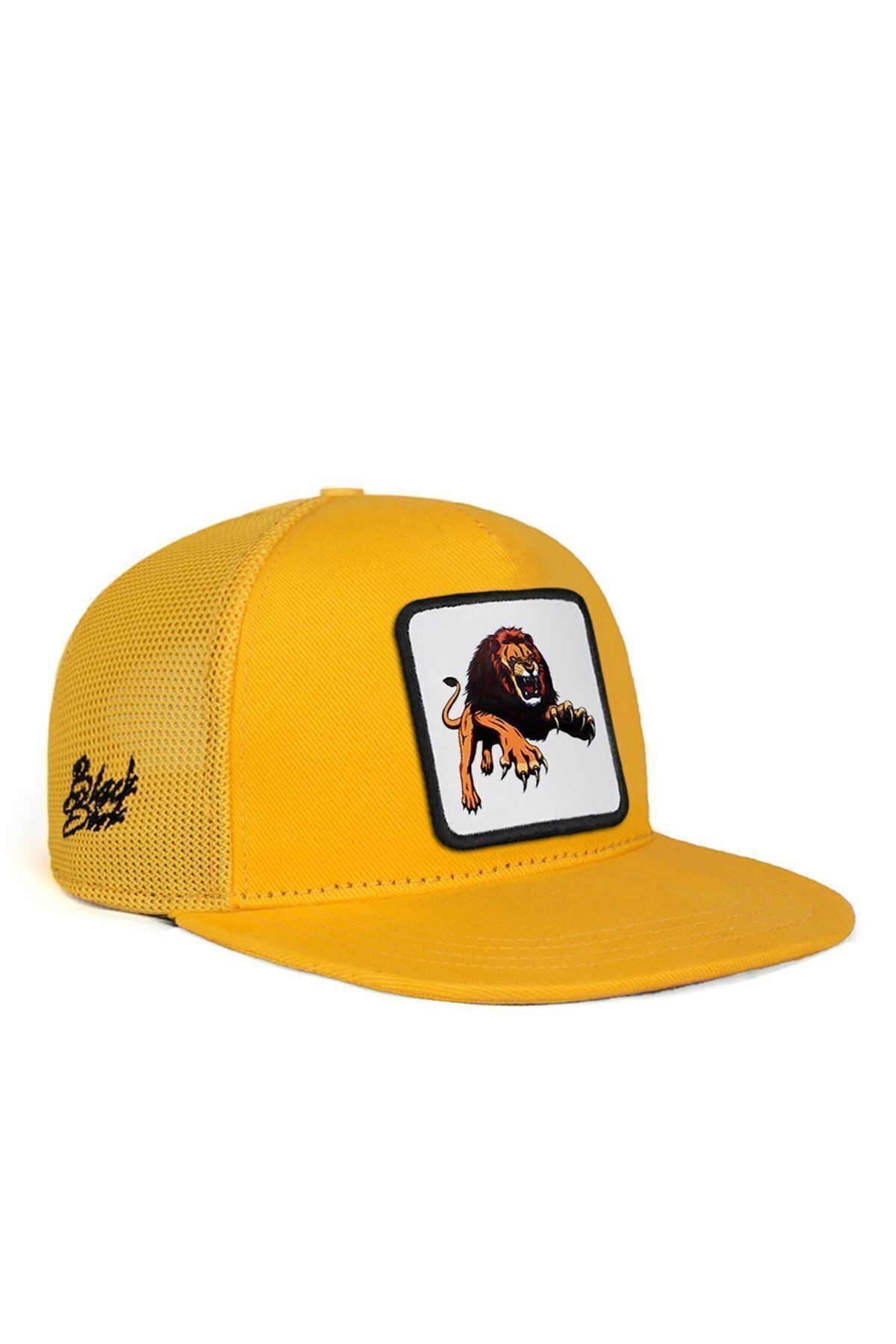 Hip Hop Kids Aslan Logolu Sarı Çocuk Trucker Şapka