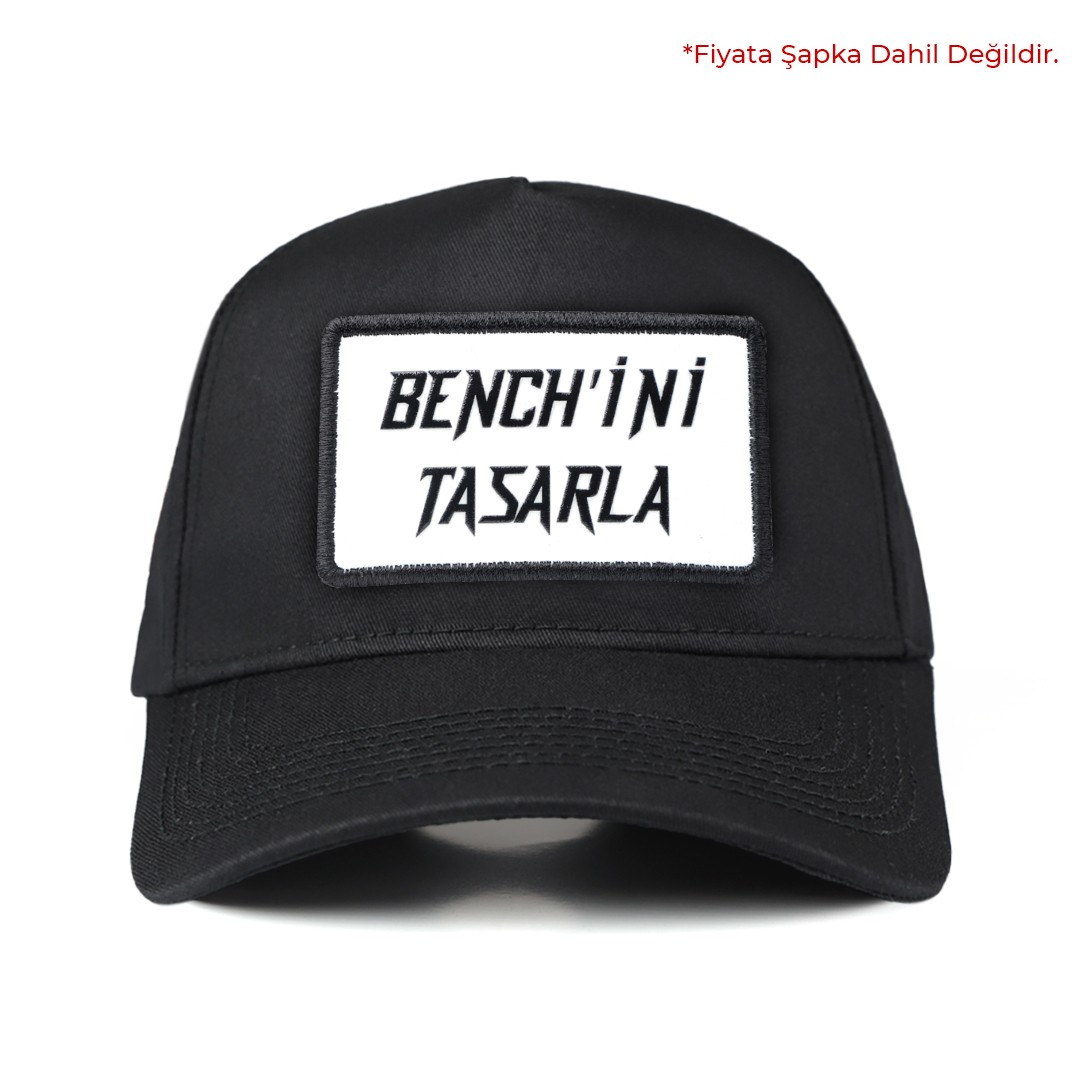 V2 Beyaz-Siyah Benchini Tasarla Unisex Bench (Patch)