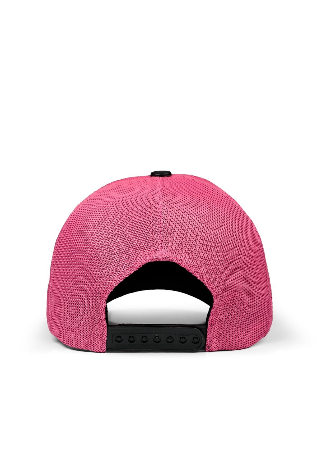Ayı Logolu Siyah-Pembe Trucker Şapka