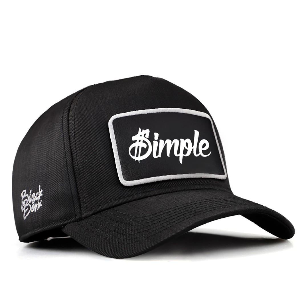 Siyah Cordura Kumaş Şapka (Cap) - Simple - 2 Kod Logolu