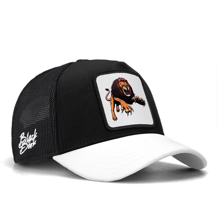 Black Children's Hat (Cap) with White Brim