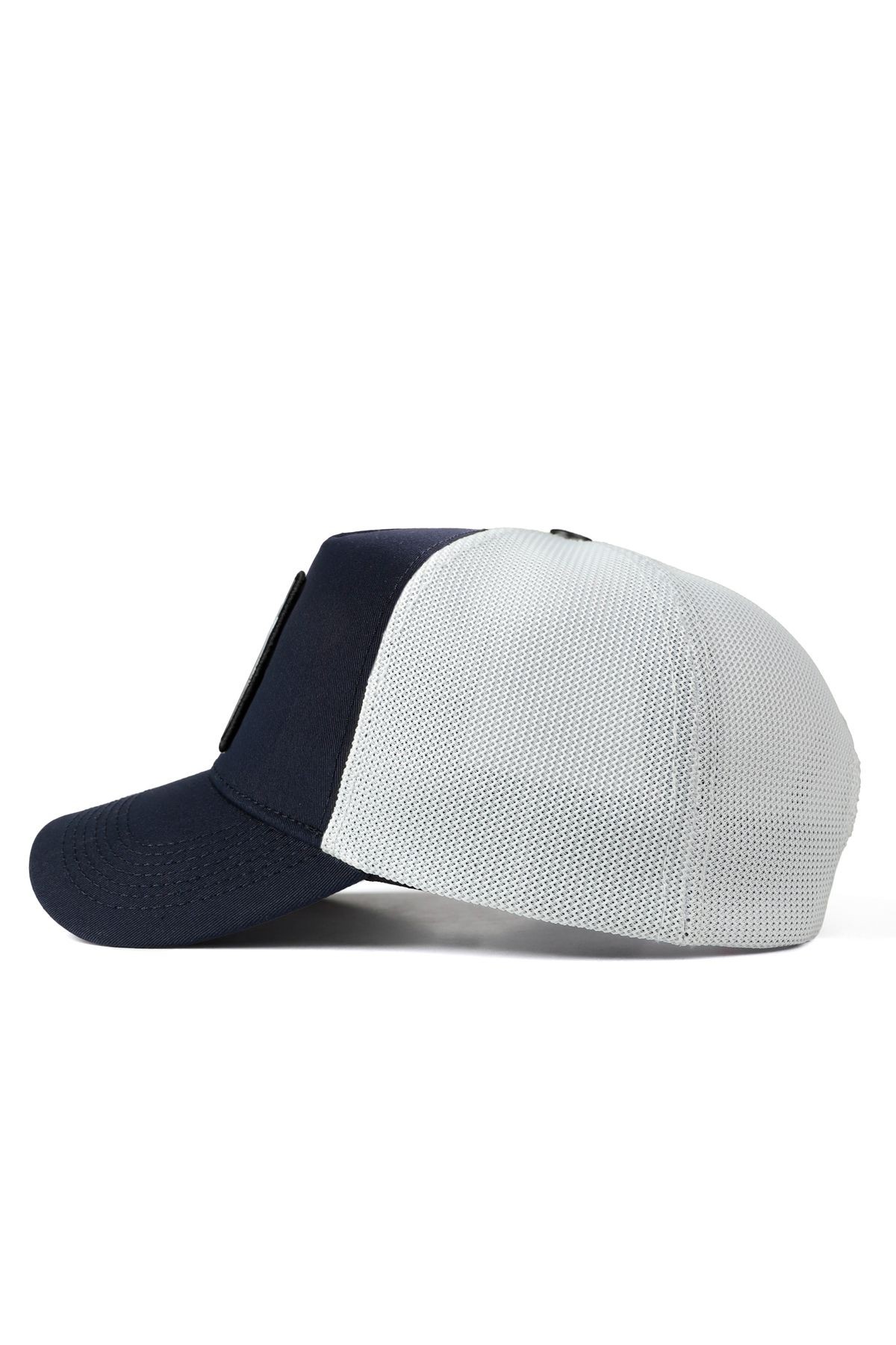 Wake Up Logolu Lacivert-Beyaz Trucker Şapka