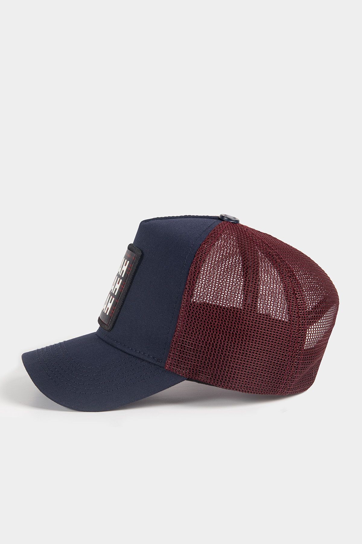 Blah Blah Blah Logolu Lacivert-Bordo Trucker Şapka