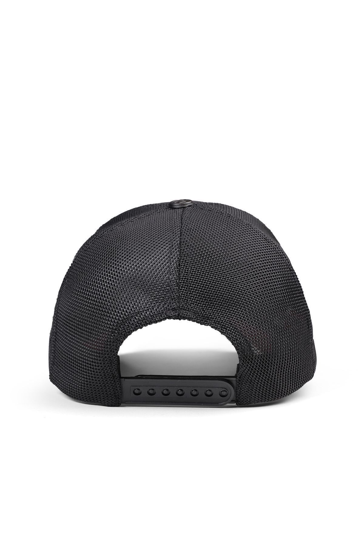 Panter Logolu Beyaz-Siyah Trucker Şapka