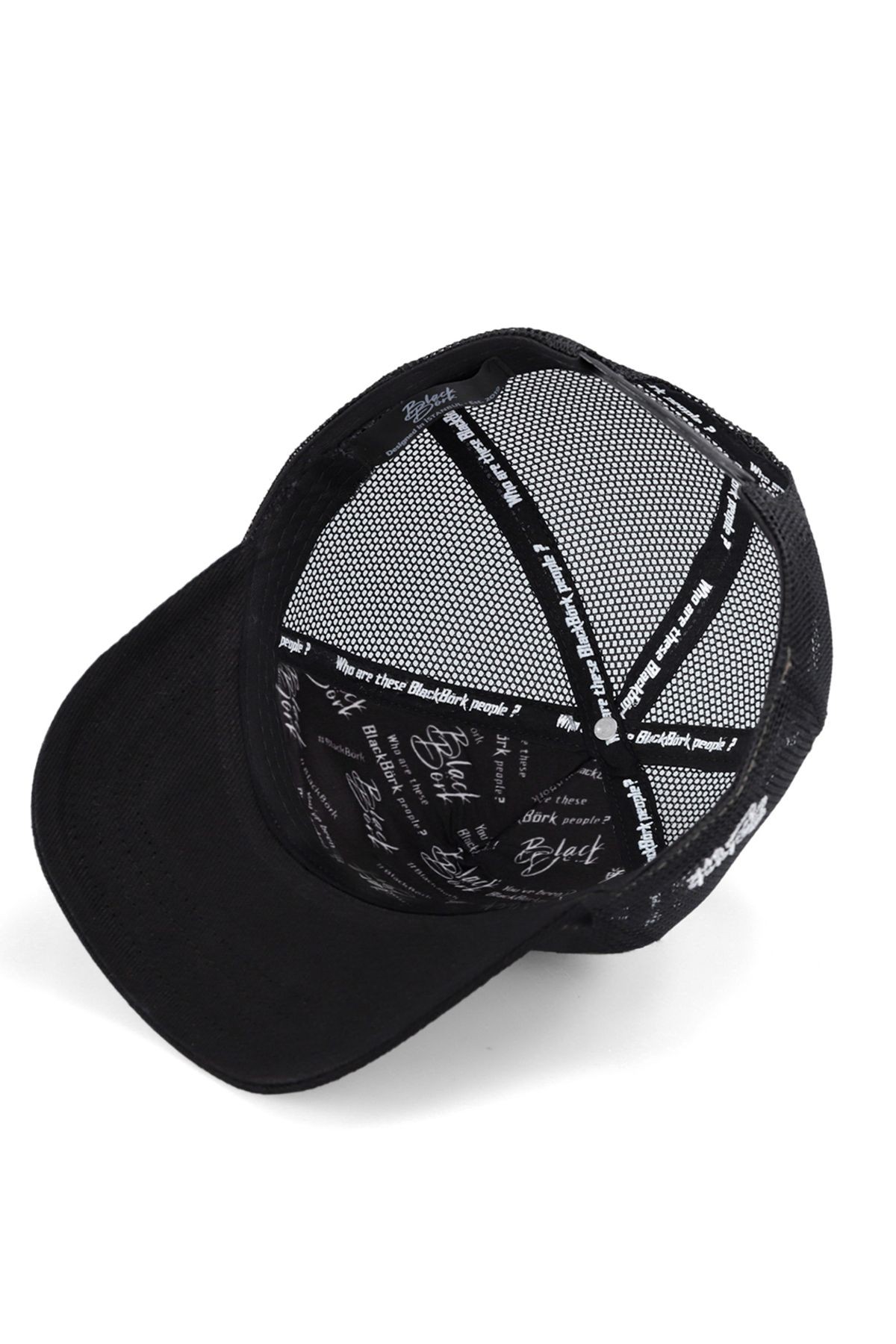Samuray Logolu Siyah Trucker Şapka
