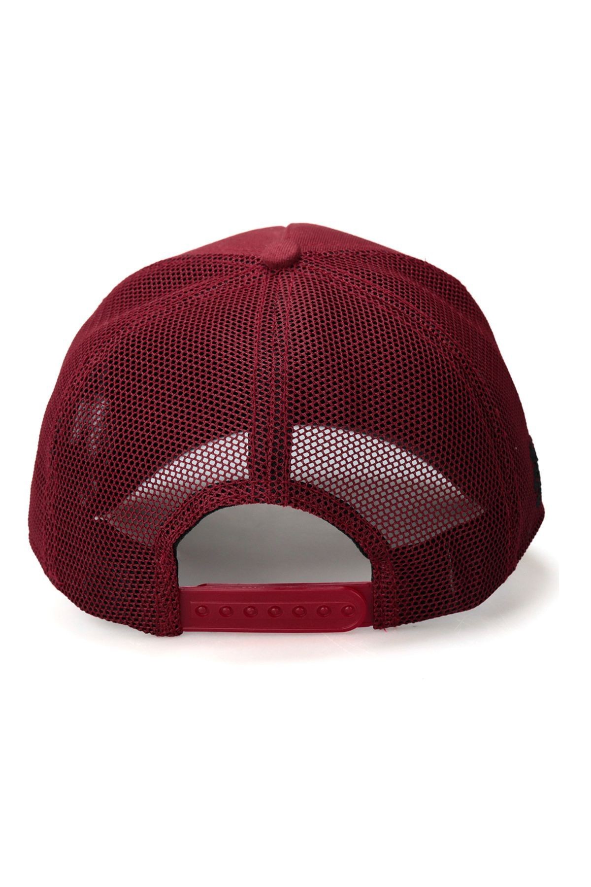 Tilki Logolu Bordo Trucker Şapka
