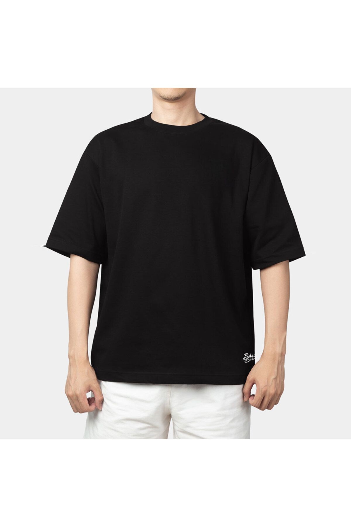 Oversize B-Shirt Siyah
