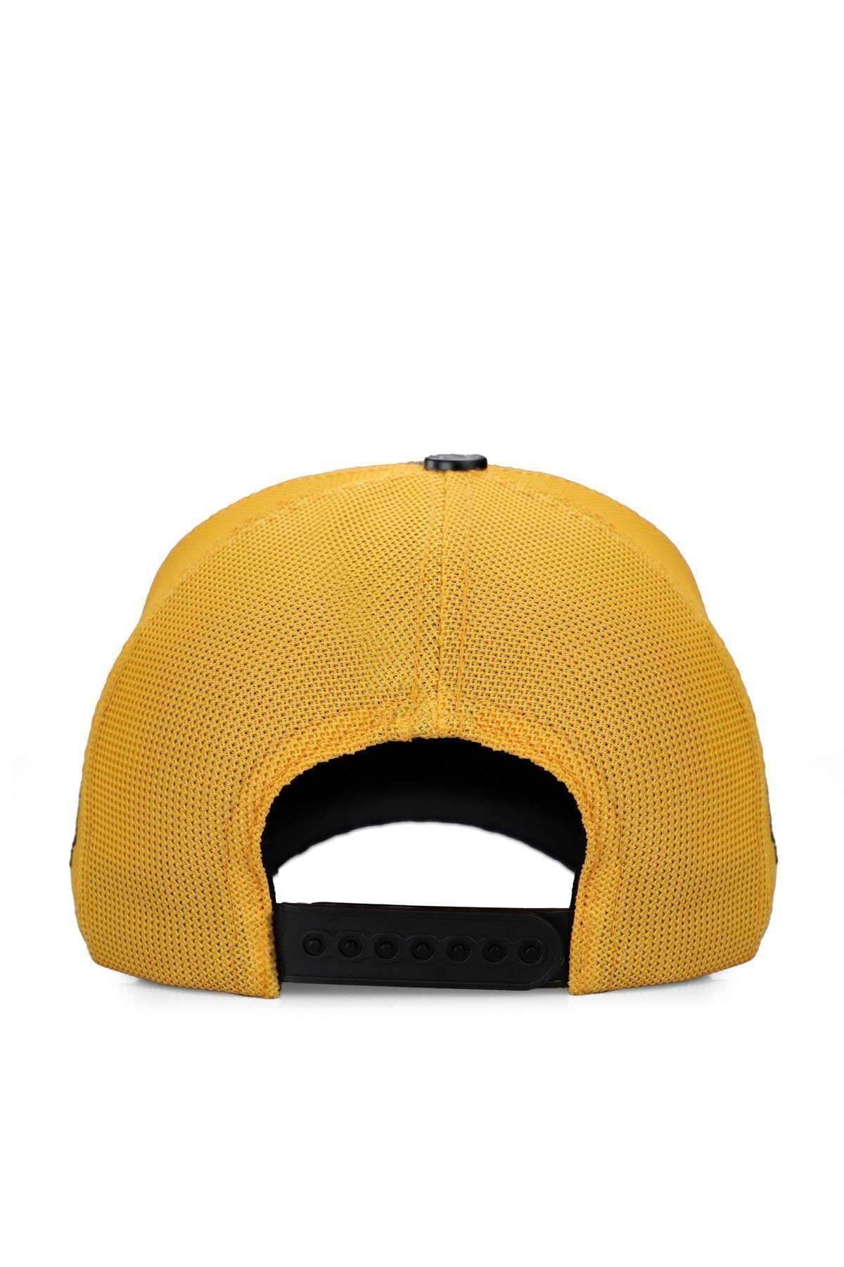 Limited Edition Logolu Antrasit-Sarı Trucker Şapka