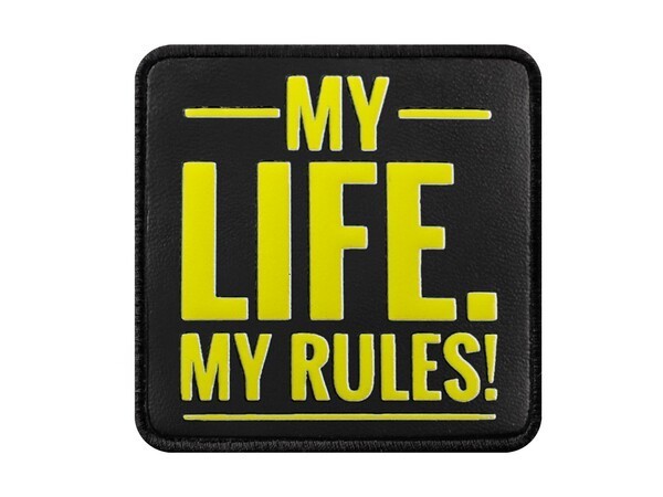 V1  My Life My Rules - 2 Kod Logolu Unisex Siyah Bench (Patch)