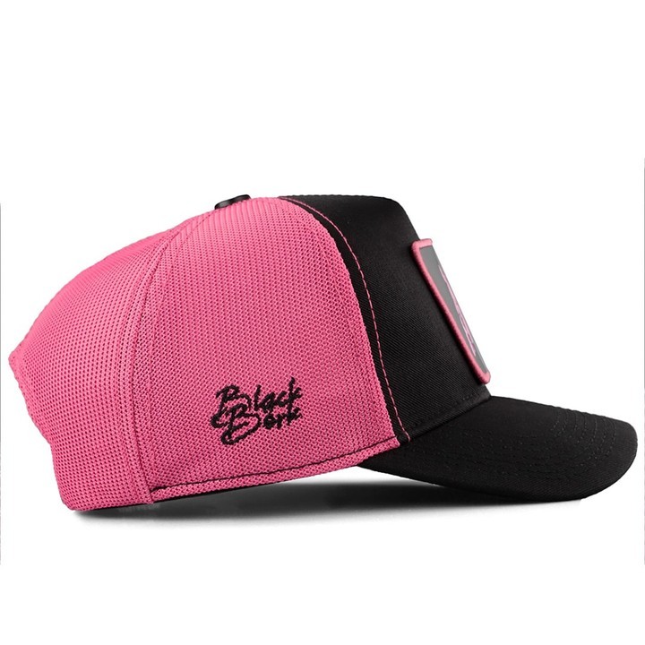 Siyah-Pembe Cordura Kumaş Şapka (Cap)