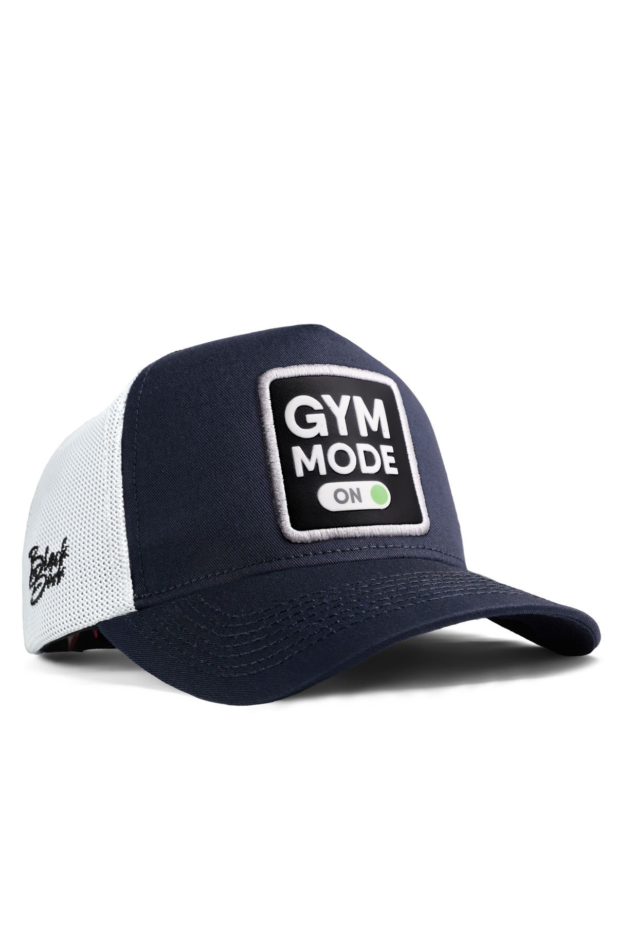 Gym Mode On Logolu Lacivert-Beyaz Trucker Şapka