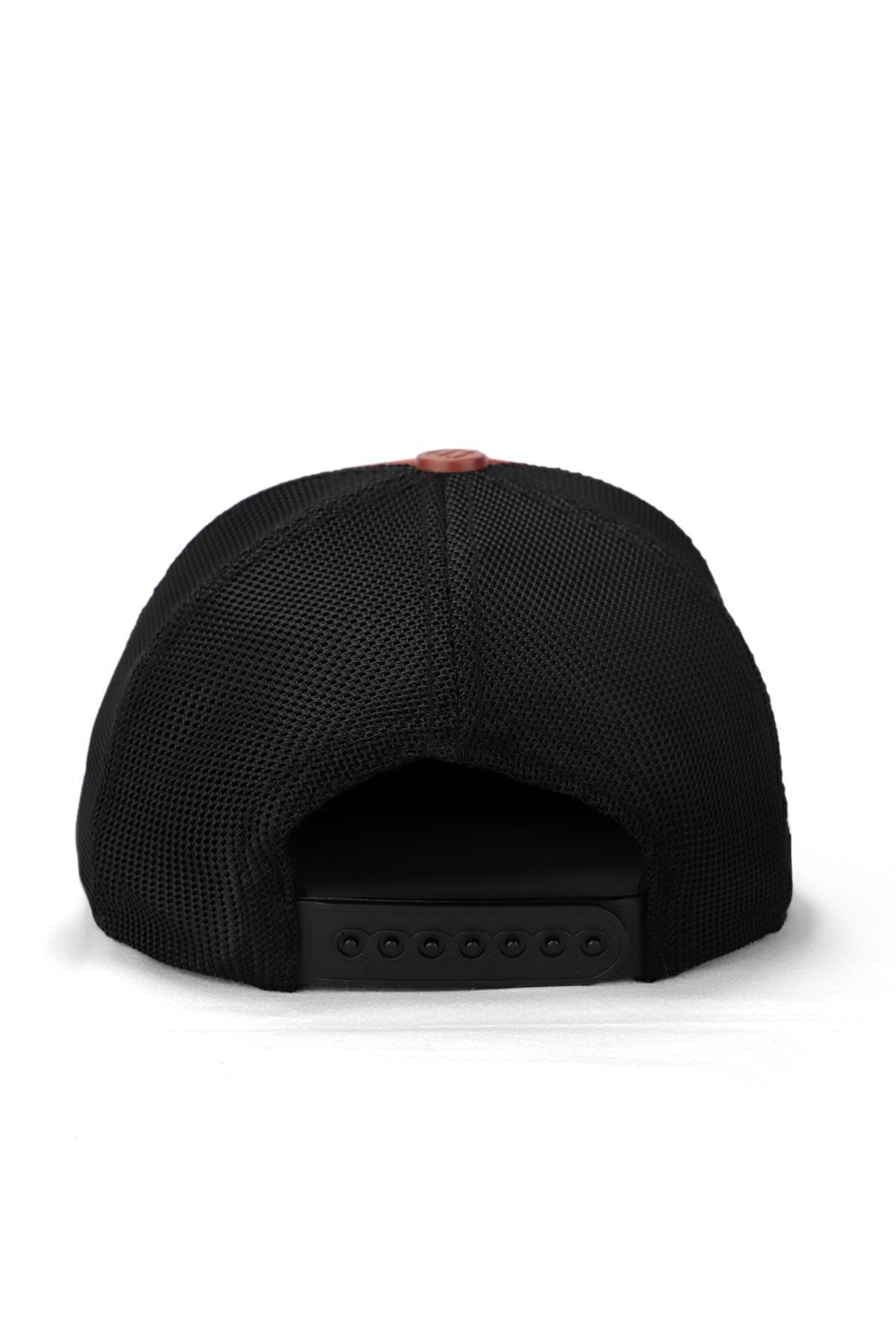 Hip Hop Kids Aslan Logolu Kiremit-Siyah Çocuk Trucker Şapka