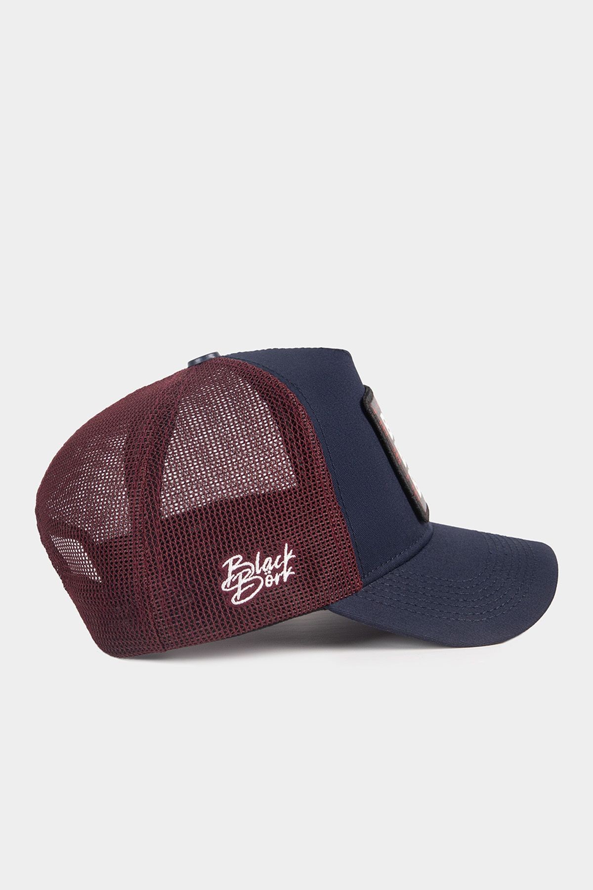 Blah Blah Blah Logolu Lacivert-Bordo Trucker Şapka