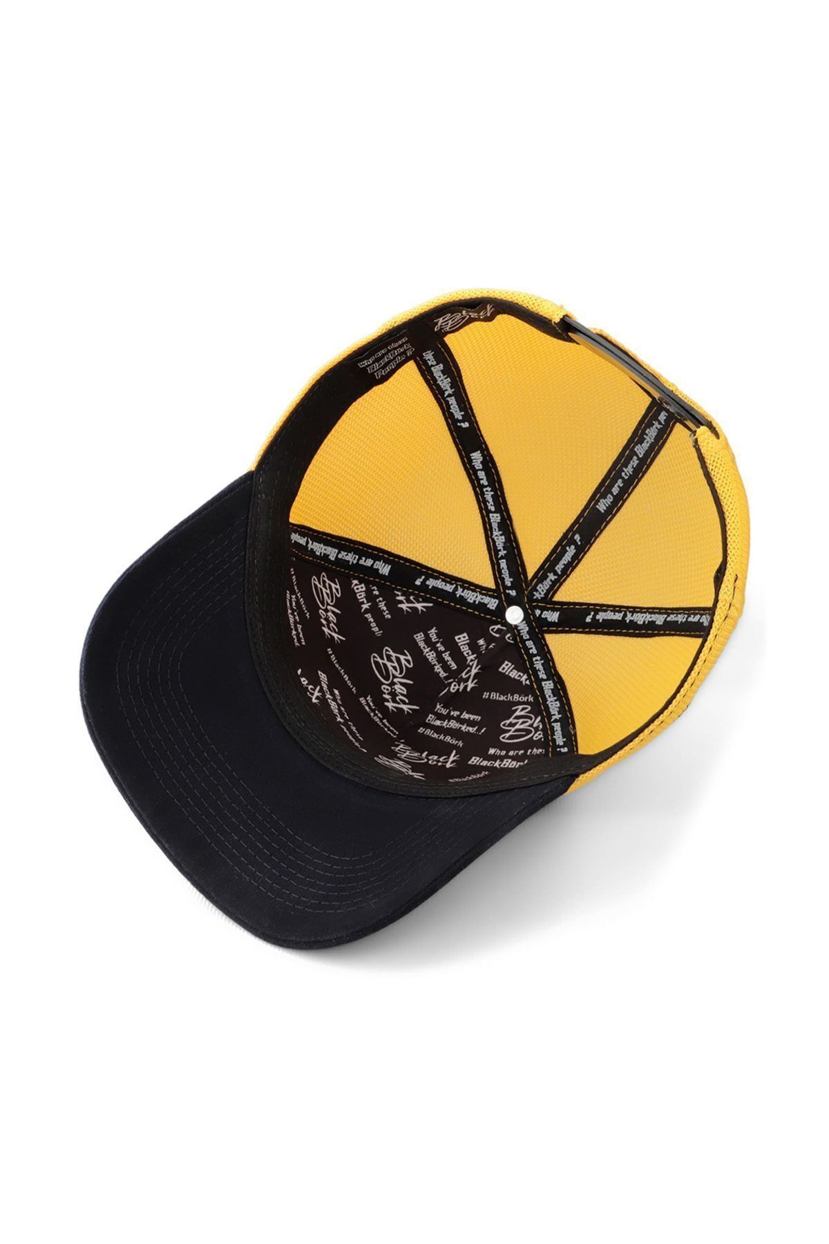 Ayı Logolu Lacivert-Sarı Trucker Şapka