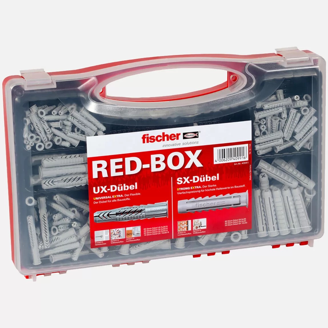 Fischer UX/SX Dübel Set Red Box