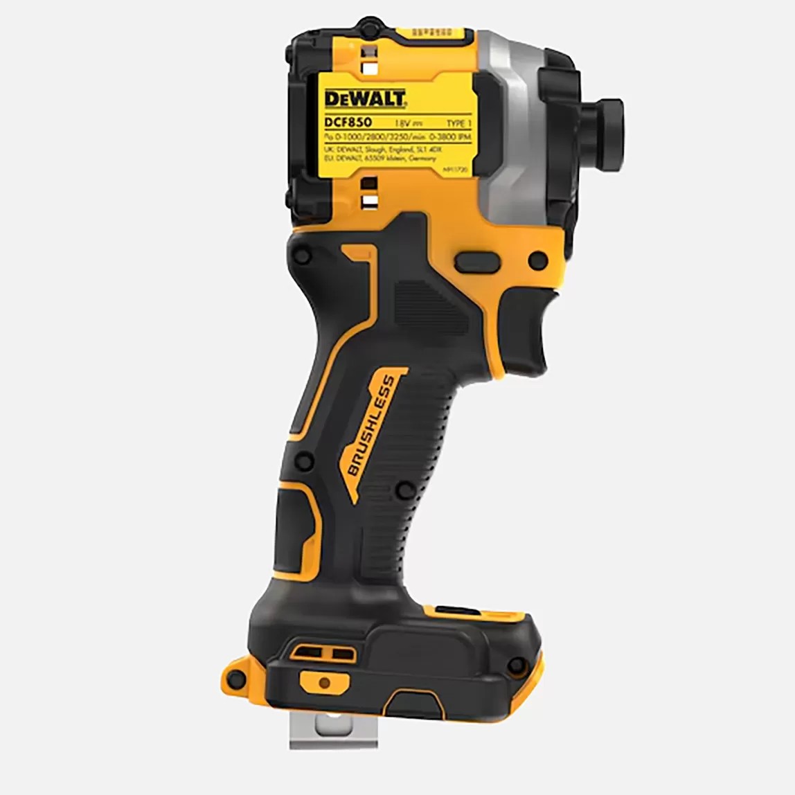 Dewalt Dcf850N-Xj 18 V 206 Nm Kömürsüz Motor Akülü Darbeli Tornavida -Solo