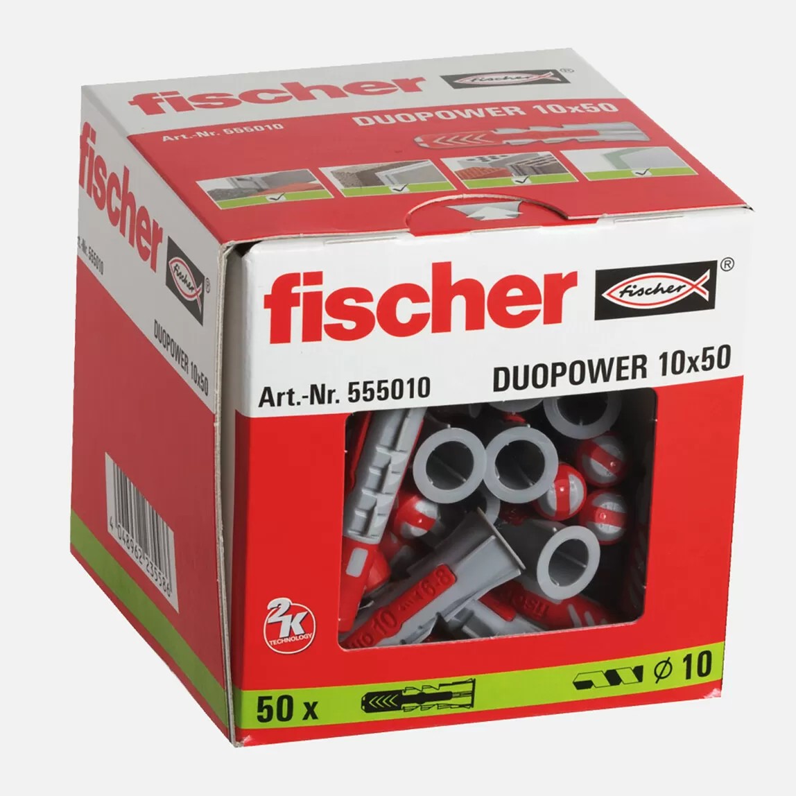 Fischer Duopower 10x50 Dübel 50 adet
