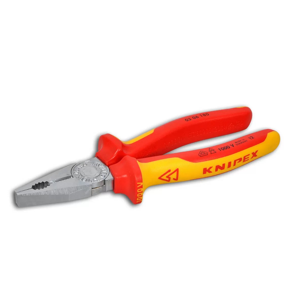Knipex Krom kaplama VDE 180 mm Kombine Pense 03 06 180