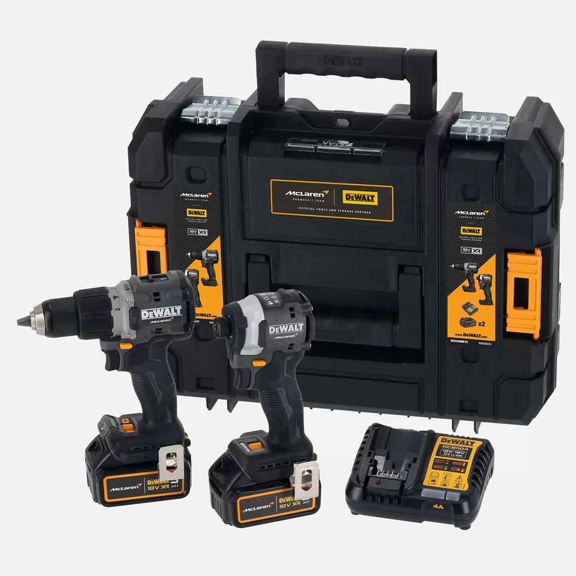 Dewalt DCK200MP2T-QW X Mclaren 18V XR 5.0 Ah. 2'li Akülü Vidalama Makine Seti