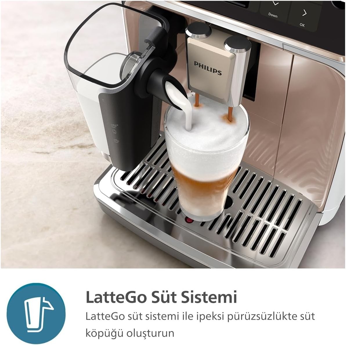 Philips 5500 Serisi LatteGo Tam Otomatik Espresso Makinesi