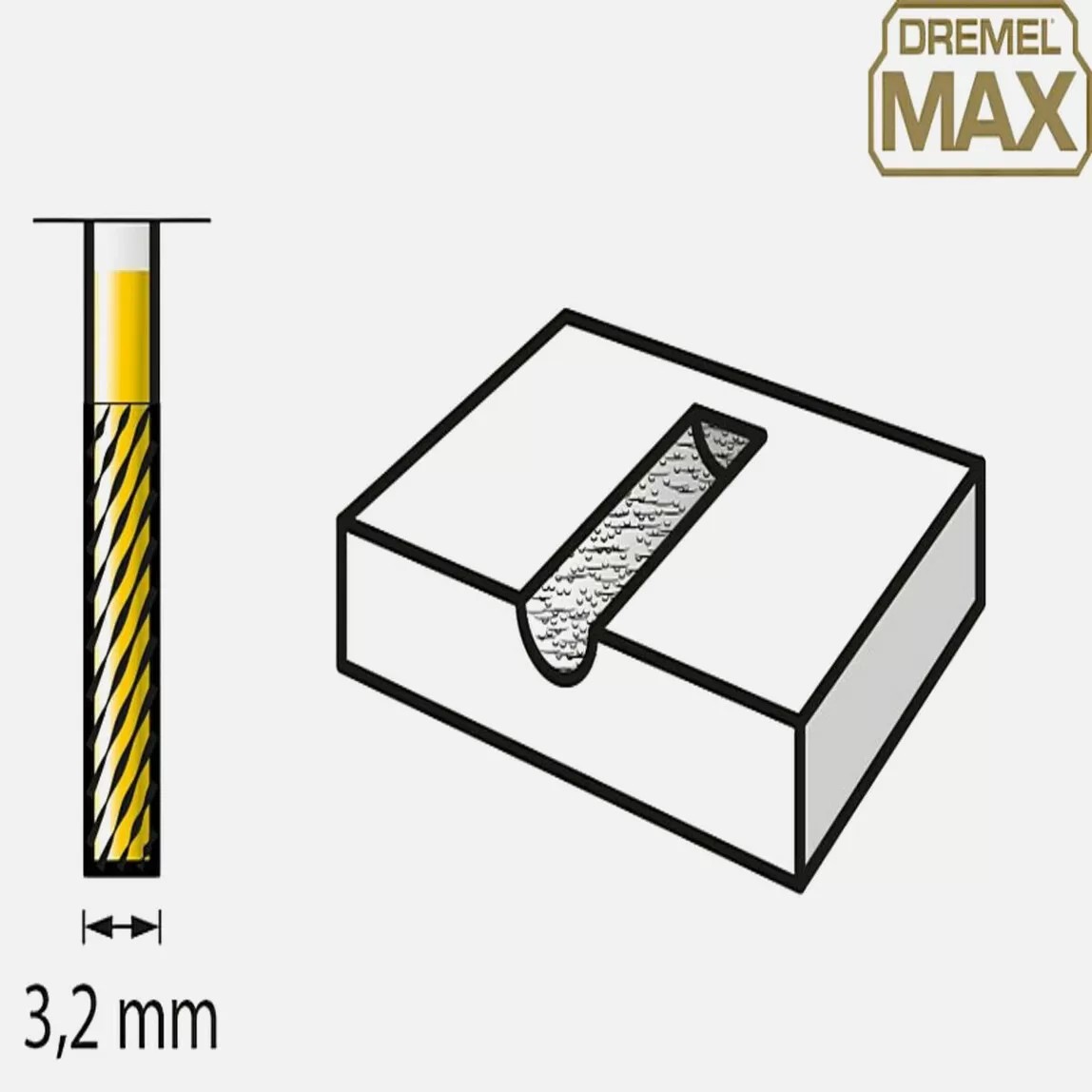 Dremel Max Tungsten Karbit Freze (9901DM)