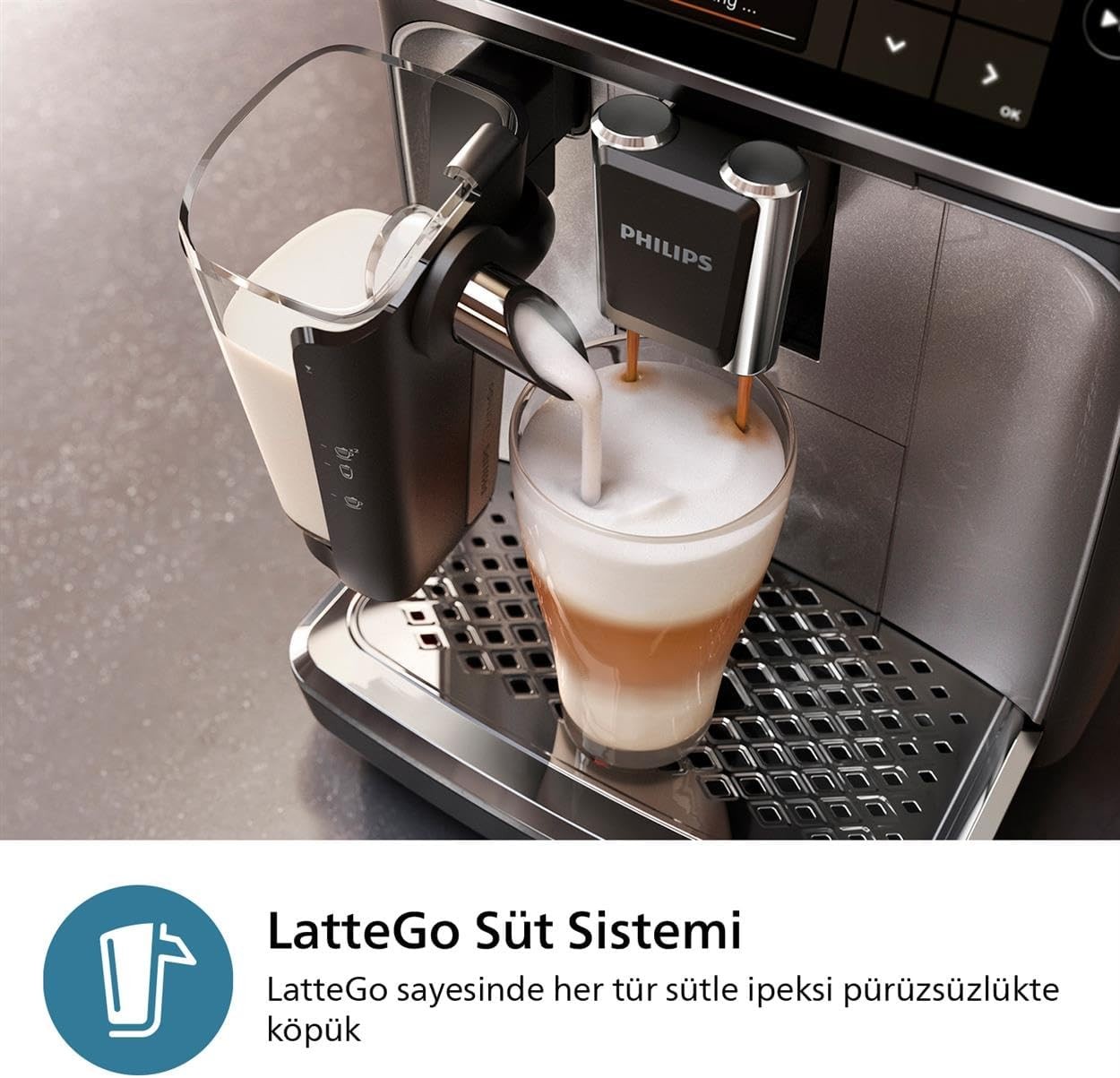 Philips 3300 Serisi LatteGo Tam Otomatik Espresso Makinesi