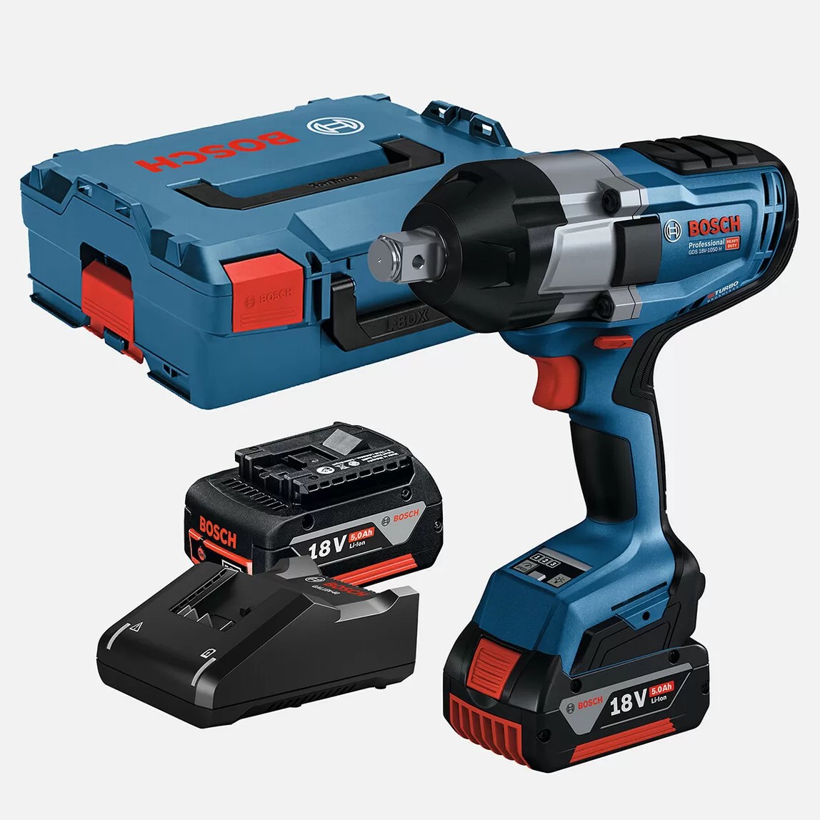 Bosch Profesyonel GDS 18V-1050 H 5 Ah Çift Akülü Li-on Darbeli Akülü Vidalama
