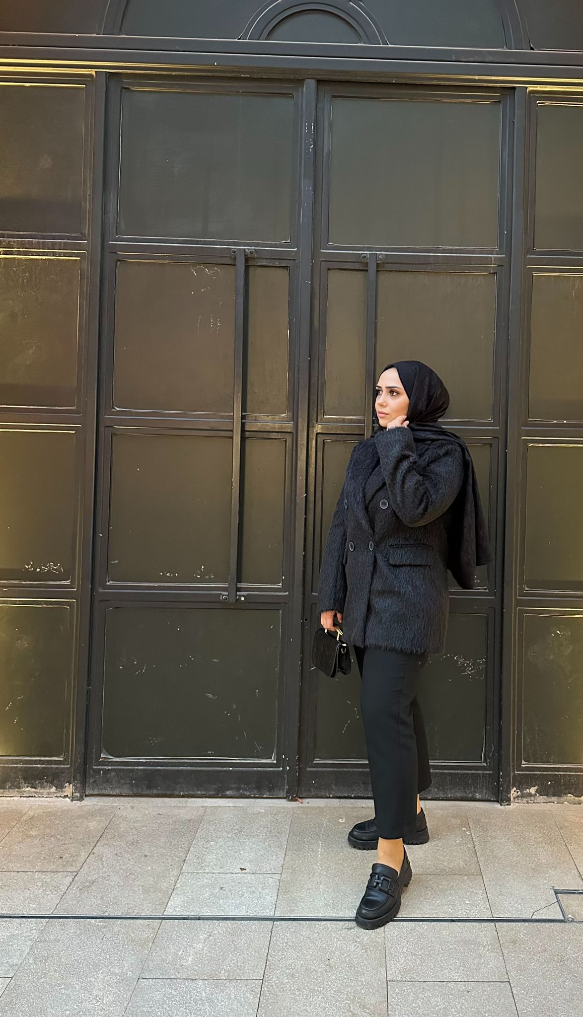 Sakallı Blazer Ceket  - Siyah