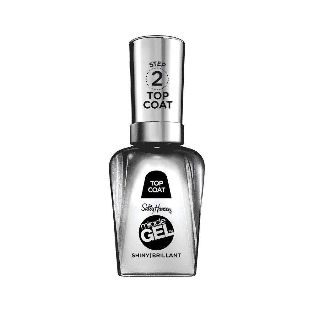 Sally Hansen Miracle Gel Top Coat, UV Lambasız Kalıcı Oje Dayanıklılığında Tırnak Cilası 14.7 ml image