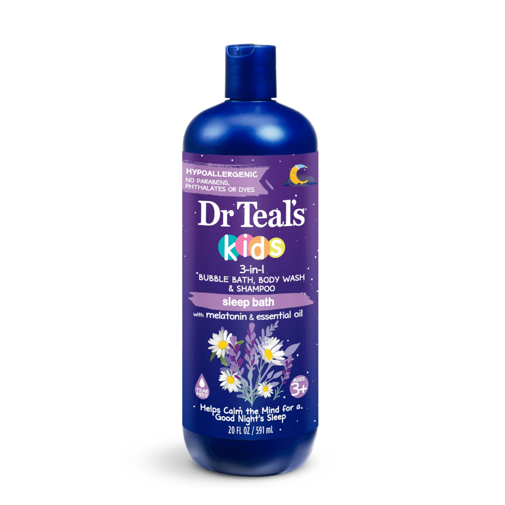 Dr Teal's Kids Sleep Bath 3in1 Banyo Köpüğü + Vücut Şampuanı + Şampuan 591ml image