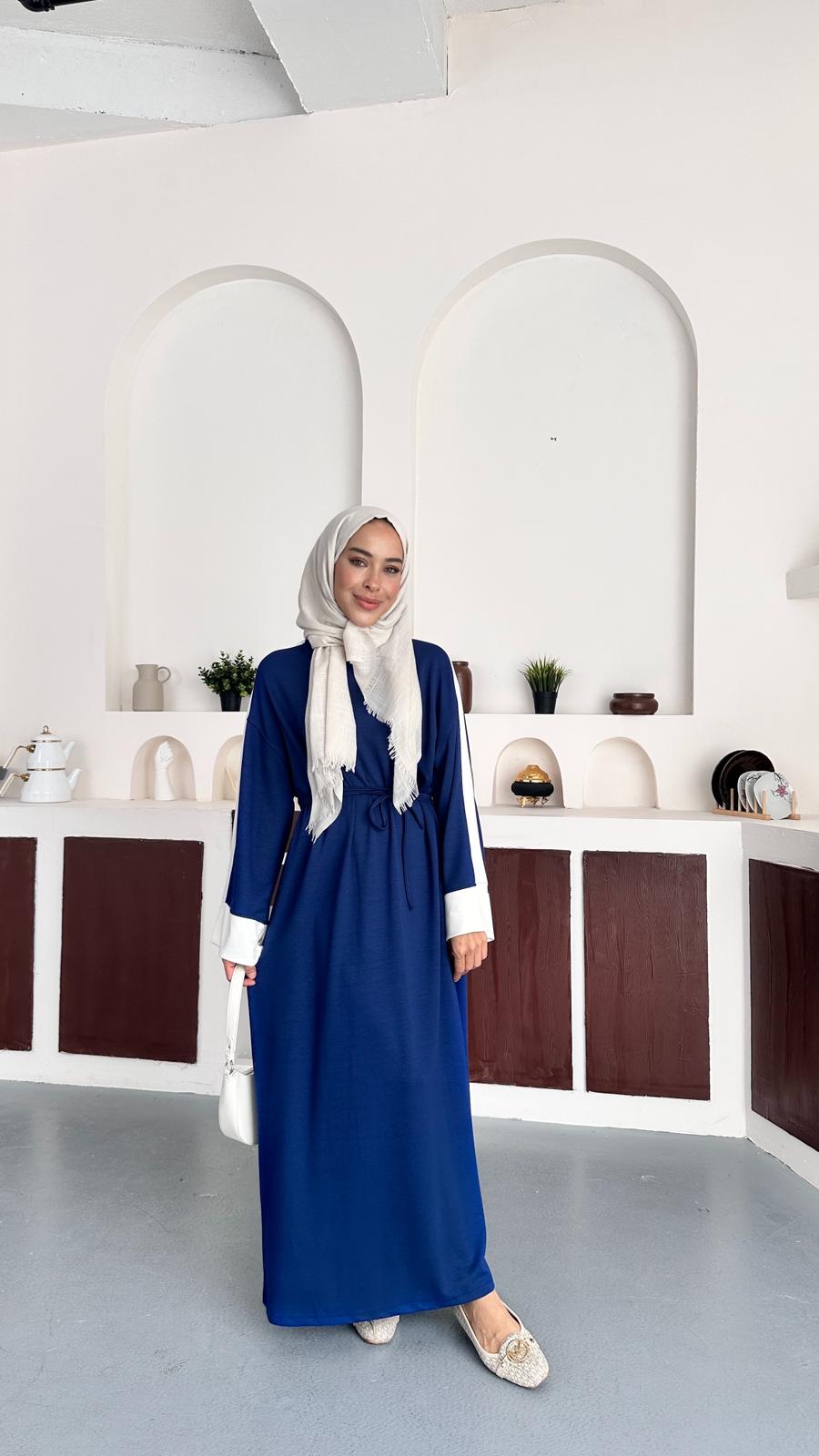HENNA ELBİSE  - Lacivert