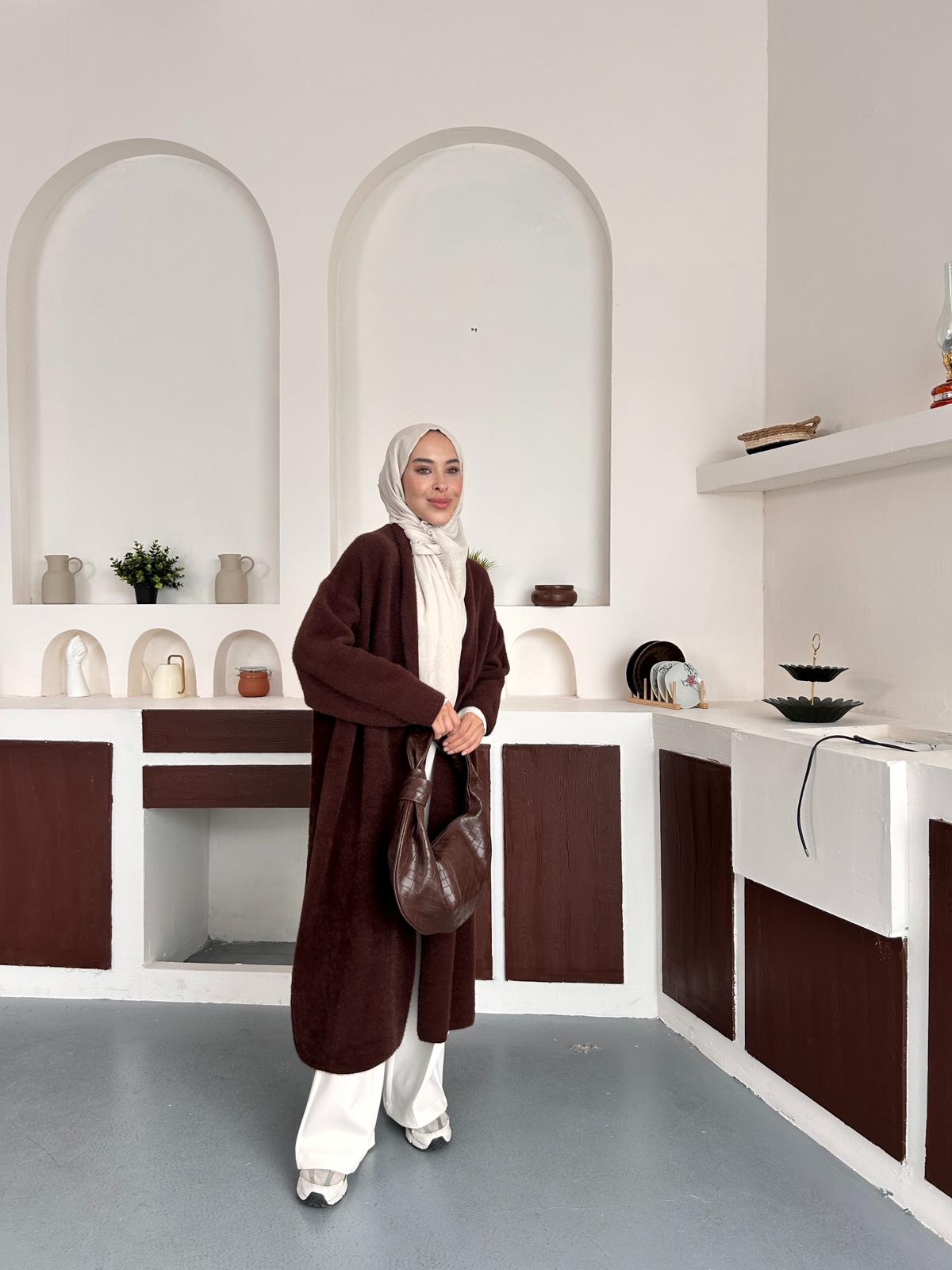 Angora Hırka - Kahverengi