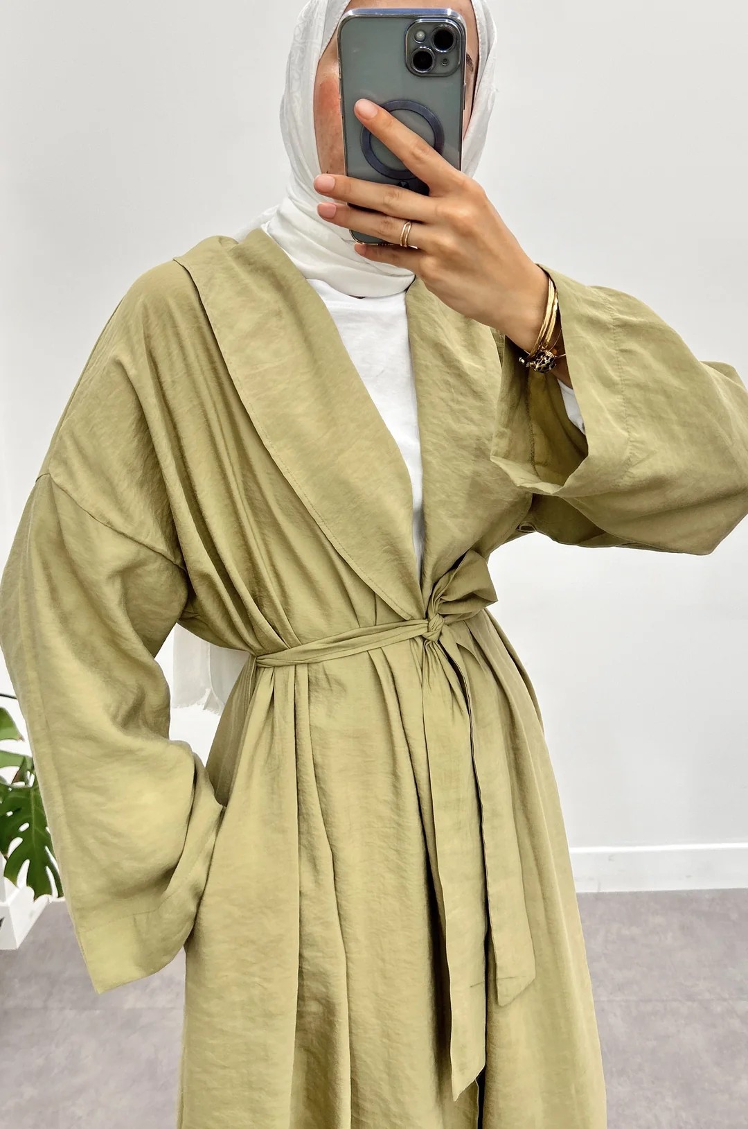 Uzun Kimono Takım - Haki