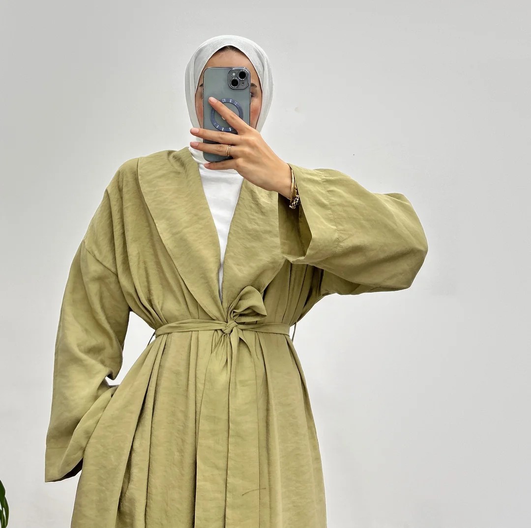Uzun Kimono Takım - Haki