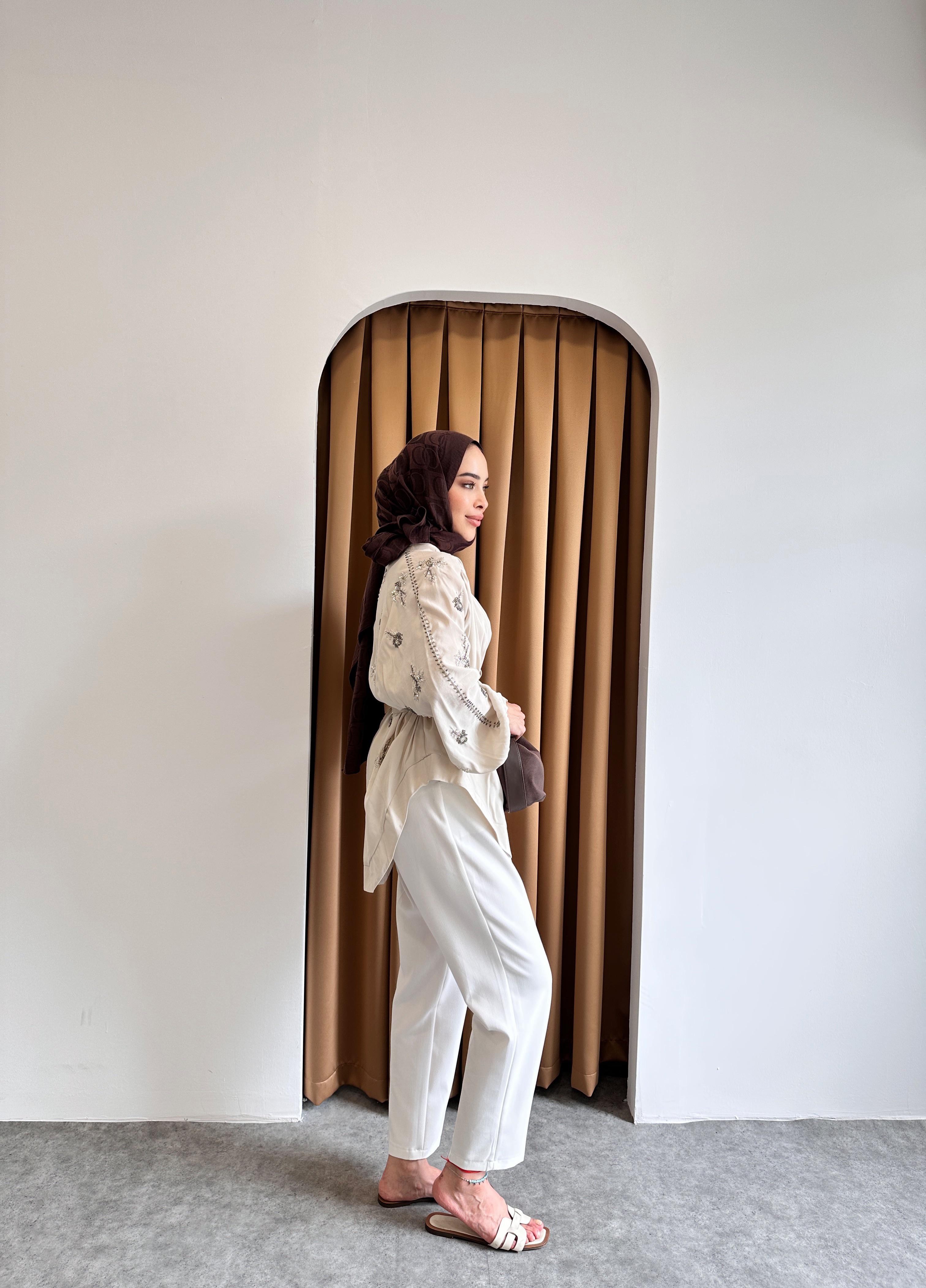 Taş detaylı kimono - Taş
