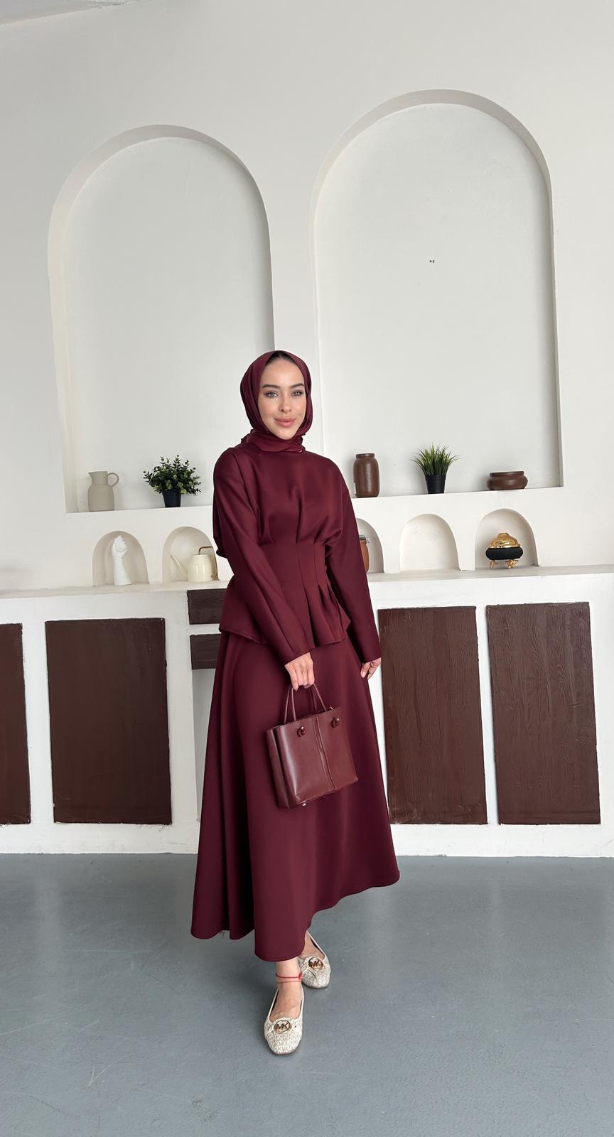 Luna set takım - Bordo