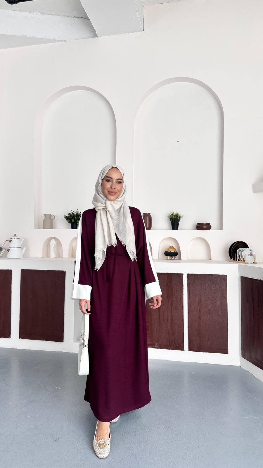 HENNA ELBİSE  - Bordo